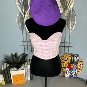 ZARA Textured Corset Top